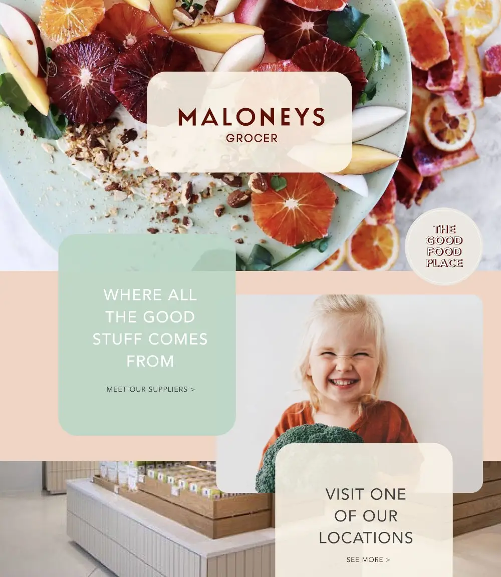 Maloneys Grocer Brand Design - Our Work